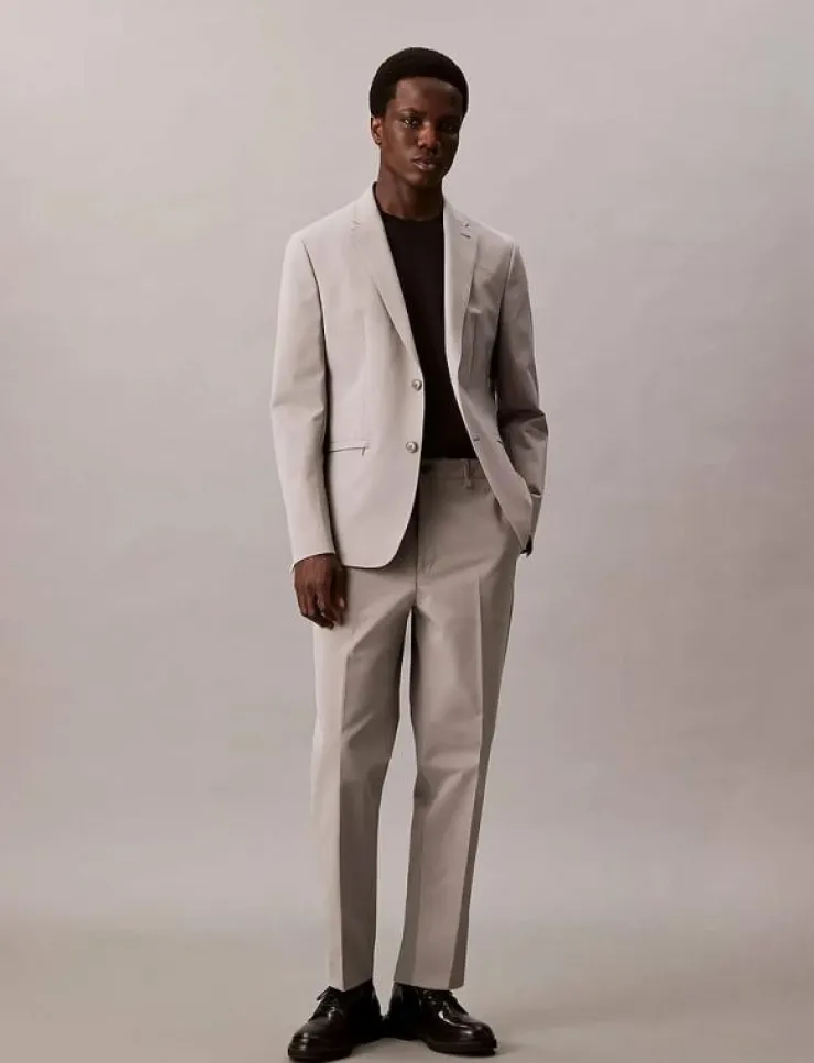Calvin Klein TECH HALF ELASTIC TROUSER - Kostymbyxor| Byxor