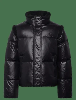 Barn Ralph Lauren Kids Jackor|Teddy Fleece–Trim Down Boxy Jacket - Dunjackor & fodrade jackor