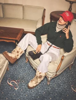 Inuikii TEDDY HIGH - Varmfodrade skor|Kvinnor Varmfodrade Stövlar|Boots