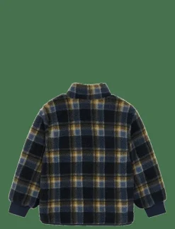 Barn Minymo Fleecekläder|Teddy Jacket AOP w. Lining - Jackor