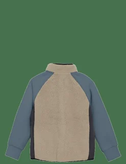 Barn Color Kids Fleecekläder|Teddy Jacket W. Fleece Sleeves - Jackor