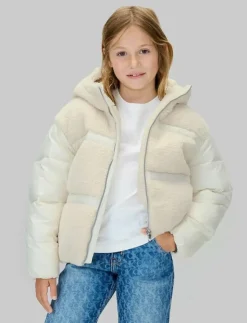 Calvin Klein TEDDY SHINY PUFFER JACKET - Dunjackor & fodrade jackor|Barn Jackor