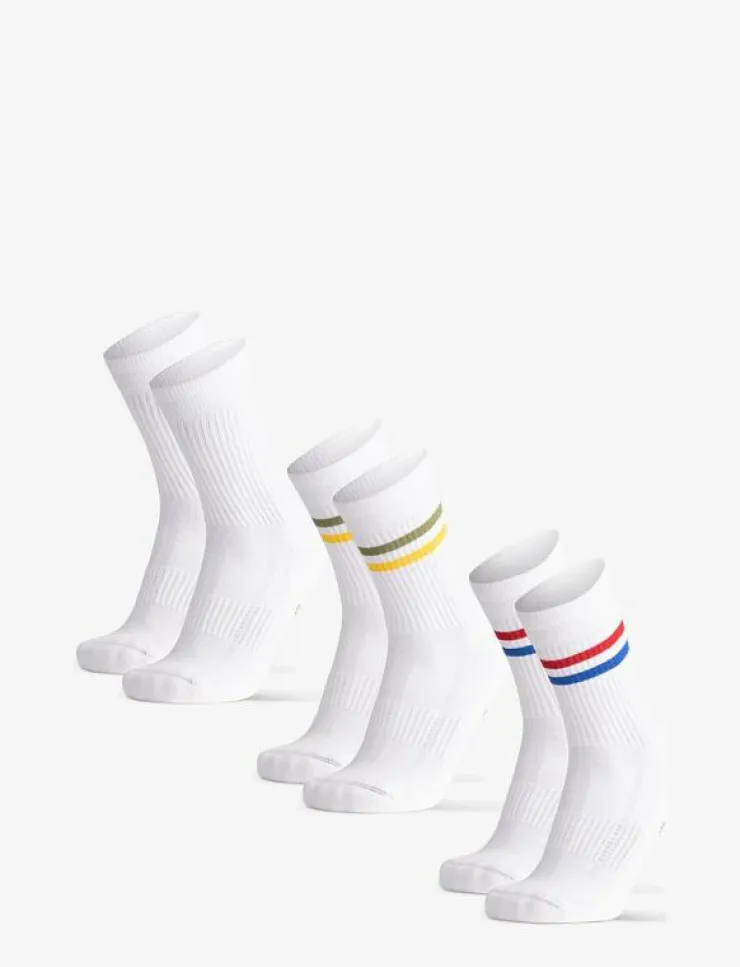 Kvinnor Danish Endurance Underkläder|Underkläder|Tennis Crew Socks 3-pack - Strumpor