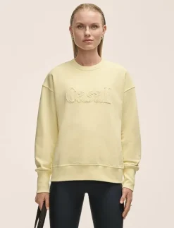 Kvinnor Casall Sweatshirts|Terry Spring Graphic Crew - Sweatshirts