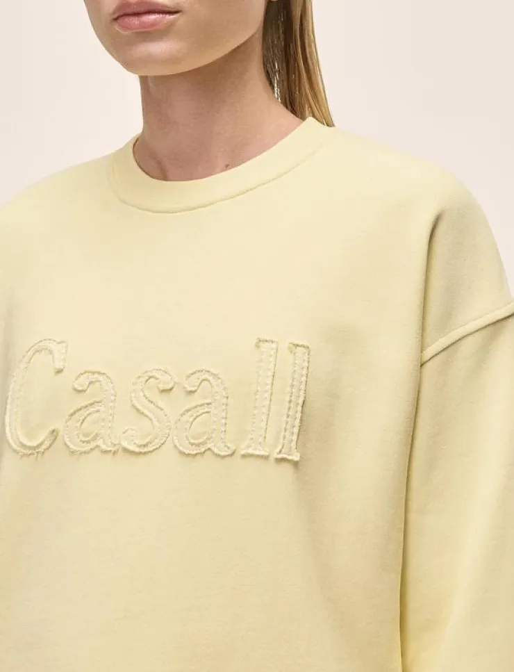 Kvinnor Casall Sweatshirts|Terry Spring Graphic Crew - Sweatshirts