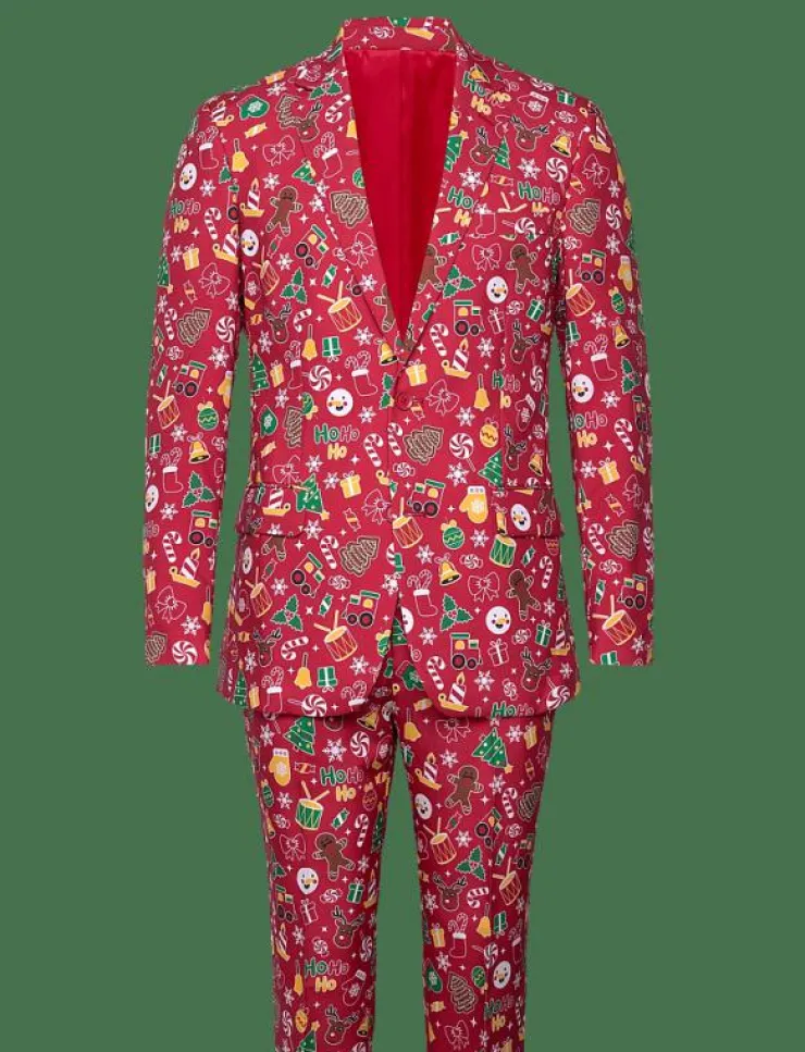 Happy Seasons The Awesome Christmas Suit Rød - Kostymer| Kostymer & Kavajer