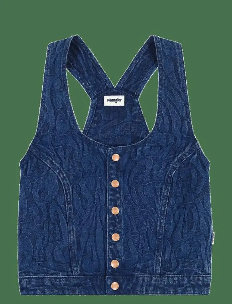 Kvinnor Wrangler Denimkläder|Västar|THE SHIRT - Jeansvästar