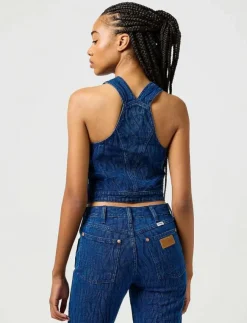 Kvinnor Wrangler Denimkläder|Västar|THE SHIRT - Jeansvästar