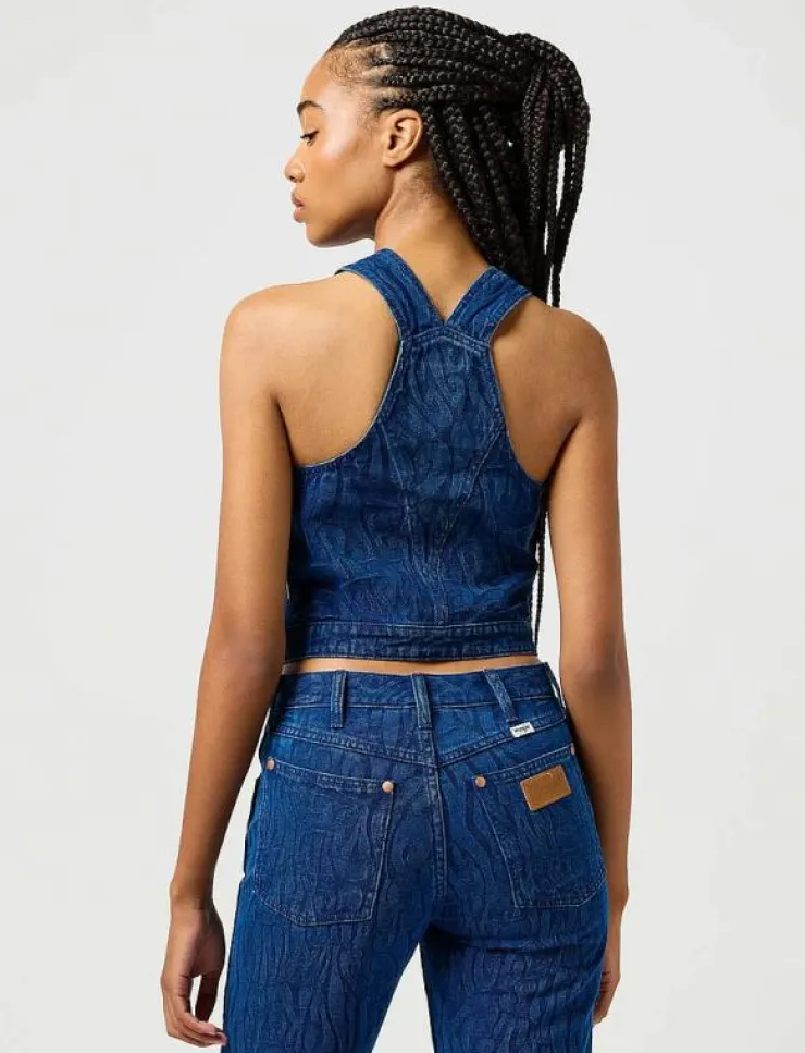 Kvinnor Wrangler Denimkläder|Västar|THE SHIRT - Jeansvästar