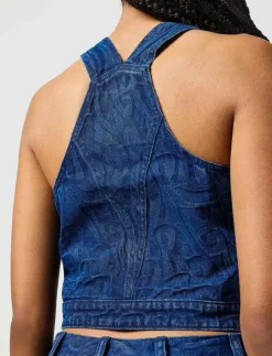 Kvinnor Wrangler Denimkläder|Västar|THE SHIRT - Jeansvästar