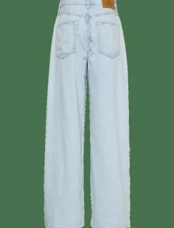 Calvin Klein Jeans THE WIDE LEG LINEN - Vida byxor|Kvinnor Jeans