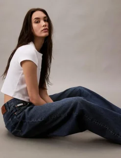 Kvinnor Calvin Klein Jeans Denimkläder|Jeans|THE WIDE LEG - Vida byxor