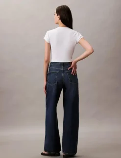 Kvinnor Calvin Klein Jeans Denimkläder|Jeans|THE WIDE LEG - Vida byxor