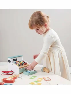 Tender Leaf Till with Play Money - White - Marknadsstånd|Barn Rollspel