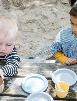 Barn Dantoy Leksakskök & Tillbehör|Uteleksaker|TINY BIO LUNCH SET 94 PC +1YEAR - Sandleksak