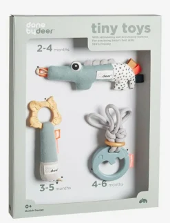 Done by Deer Tiny toys gift set Deer friends Green - Interaktiva leksaker|Barn Babyleksaker|Leksaker