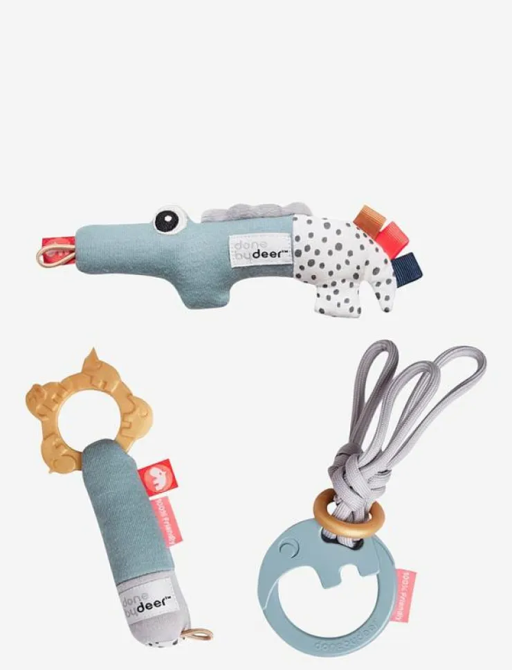Done by Deer Tiny toys gift set Deer friends Green - Interaktiva leksaker|Barn Babyleksaker|Leksaker