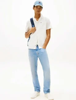 Tommy Jeans TJM LINEN BLEND CAMP SS EXT - Linneskjortor| Skjortor