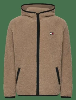 Tommy Jeans Sweatshirts & Huvtröjor|TJM REG BADGE TEDDY ZIP TRU EXT - Mellanlager