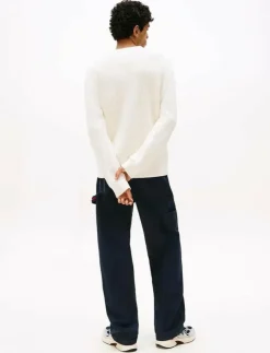 Tommy Jeans TJM REG SCRIPT CHUNKY SWEAT - Rundhalsad| Stickat
