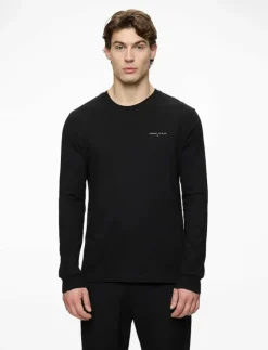 Tommy Jeans TJM SLIM CHEST LINEAR LS TEE EXT - Långärmade t-shirts| T-Shirts