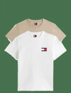 Tommy Jeans T-Shirts|TJM SLIM 2PACK ESS FLAG TEE - Kortärmad t-shirt