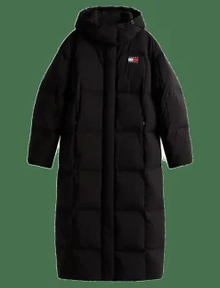 Tommy Jeans TJW ALASKA GRID DWN MXI COAT EXT - Dunkappor|Kvinnor Jackor & Kappor