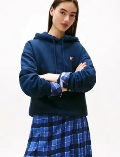 Kvinnor Tommy Jeans Sweatshirts|TJW BXY BADGE HOODIE EXT - Huvtröjor