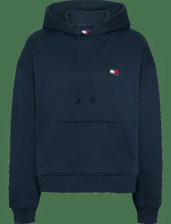Kvinnor Tommy Jeans Sweatshirts|TJW BXY BADGE HOODIE EXT - Huvtröjor