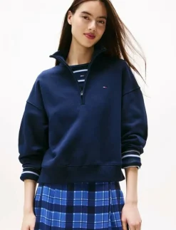Tommy Jeans TJW BXY S-FLAG 1/4 ZIP - Sweatshirts|Kvinnor Sweatshirts