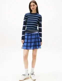 Kvinnor Tommy Jeans Kjolar|TJW CHIFFON PLEATED MINI SKIRT - Korta kjolar