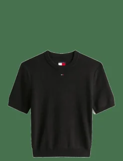 Kvinnor Tommy Jeans Sweatshirts|T-Shirts & Toppar|TJW ESSENTIAL SS SWEATER - Crop tops