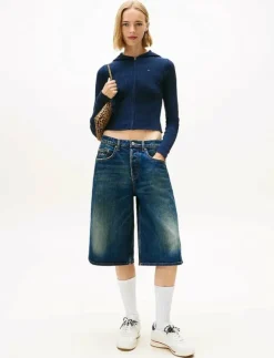 Kvinnor Tommy Jeans Sweatshirts|TJW ESSENTIAL ZIPPER HOOD CARDI - Huvtröjor