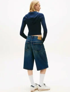 Kvinnor Tommy Jeans Sweatshirts|TJW ESSENTIAL ZIPPER HOOD CARDI - Huvtröjor