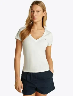 Tommy Jeans TJW 2PACK V-NECK TEE - T-shirts|Kvinnor T-Shirts & Toppar