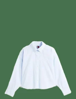 Tommy Jeans TJW REG CROP STRIPE POPLIN SHIRT - Långärmade|Kvinnor Blusar & Skjortor