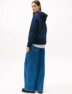 Kvinnor Tommy Jeans Sweatshirts|TJW REG LINEAR HOODIE EXT - Huvtröjor
