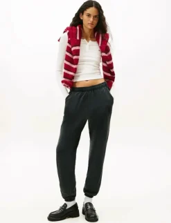 Kvinnor Tommy Jeans T-Shirts & Toppar|TJW SLIM SH IRREGULAR RIB LS - Långärmade toppar