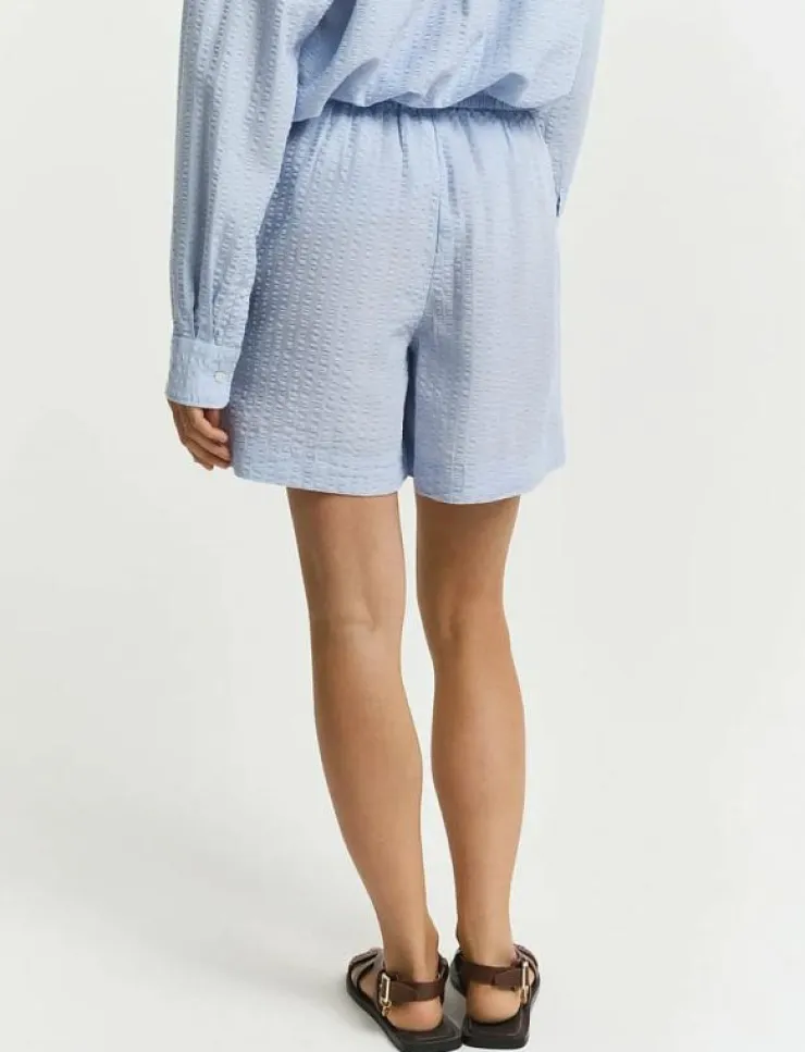 Kvinnor GANT Shorts|TONAL STRIPED SEERSUCKER SHORTS - Casual shorts