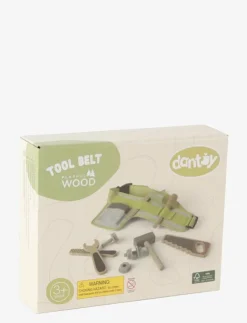 Barn Dantoy Rollspel|TOOL BELT WOOD IN GIFT BOX 15 PARTS - Leksaksverktyg