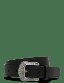 Kvinnor Lauren Ralph Lauren Bälten|Tooled-Buckle Leather Belt - Skärp