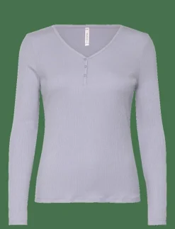 Hunkemöller TOP LS RIB MODAL HENLEY - Överdelar|Kvinnor Pyjamas & Loungewear