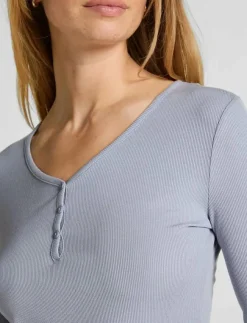 Hunkemöller TOP LS RIB MODAL HENLEY - Överdelar|Kvinnor Pyjamas & Loungewear