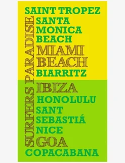 Bercato Towel printed Surfers Paradise - Badrumstextilier| Badrumstextilier|Handdukar & Badlakan