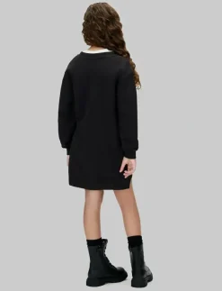 Calvin Klein TOWLING MONOGRAM TERRY LS DRESS - Långärmade vardagsklänningar|Barn Klänningar & Kjolar