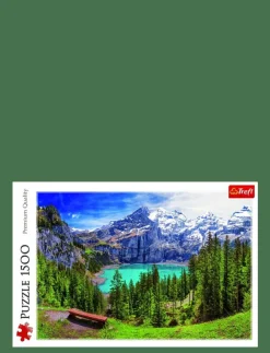Trefl 1500 BIT LAKE OESCHINEN, ALPS - Klassiska pussel|Barn Pussel & Spel