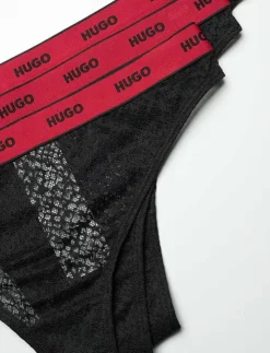 HUGO TRIPLE THONG LACE - String|Kvinnor Trosor