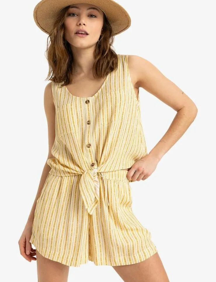Kvinnor Roxy Toppar & T-Shirts|TROPICAL HILL STRIPE - T-Shirts