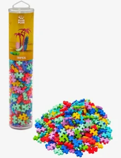 Barn Plus-Plus Klossar & Byggsatser|Tropical mix 240 pcs Tube - Byggsats