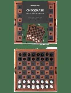 Iron & Glory Träspel Schack & Dam - Spel & pussel| Spel & Pussel